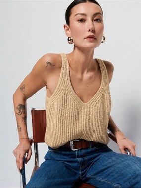 Nation LTD Cece Knit Tank, size small